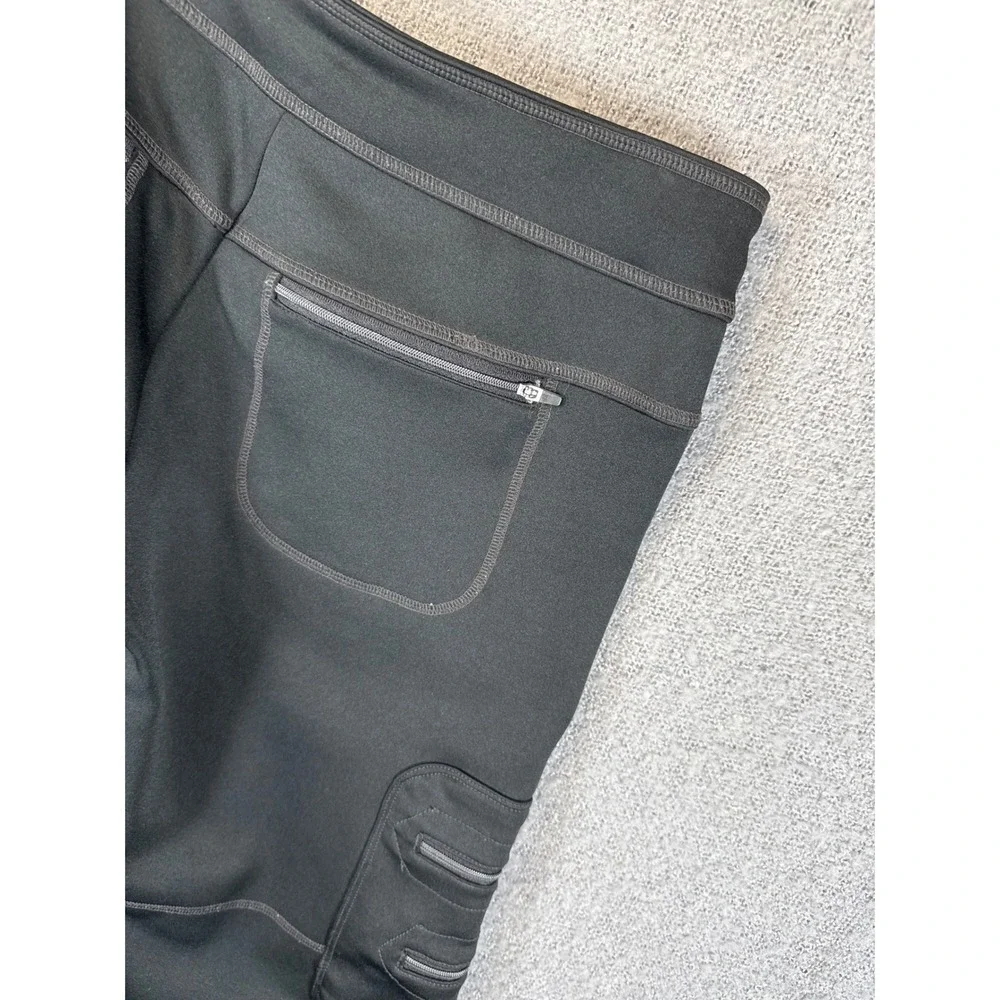 Athleta Wide Leg Pants Womens Size‎ S Black Drawstring Casual 30x32 Yoga Lounge